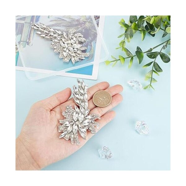 FINGERINSPIRE 2 parches de apliques de cristal de flores_3