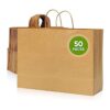 Tobvory Bolsas de papel kraft de 16 x 6 x 12 pulgadas