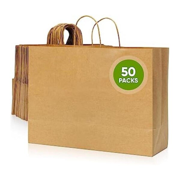 Tobvory Bolsas de papel kraft de 16 x 6 x 12 pulgadas