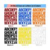 Letras termoadhesivas para ropa 2 pulgadas 5 colores