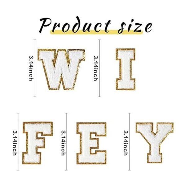 Wifey Parches de letras termoadhesivos para ropa