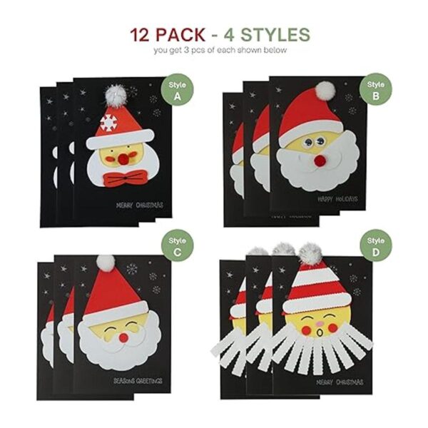 4Es Novelty Kits de fabricación de tarjetas de Navidad