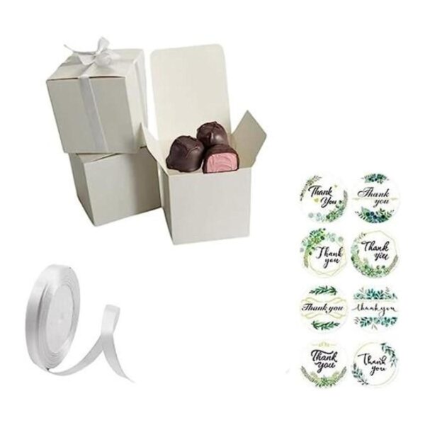 XCXGYCA Cajas de regalo blancas paquete de 24 cajas de_1