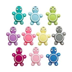 LAYOWT 10 cuentas de silicona de animales lindos para_1