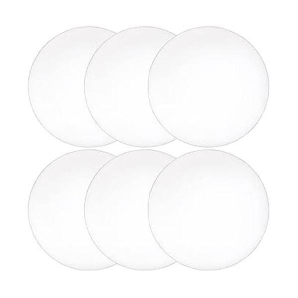 Mezchi Paquete de 6 hojas acrílicas redondas disco