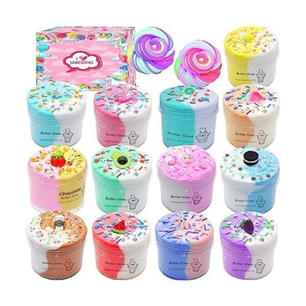 Kit de slime de mantequilla colorida paquete de 13_1
