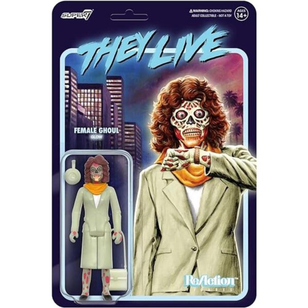 Super7 They Live Female Ghoul Glow Reaction Figure 3.75 Inch_1