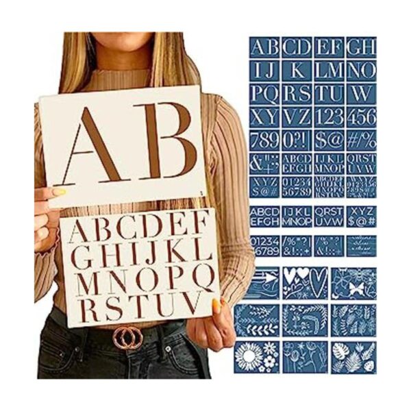Kit de plantillas de boutique 45 piezas reutilizables_1