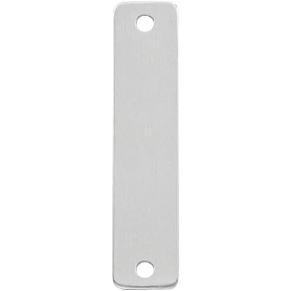 ABBECIAO Paquete de 50 etiquetas rectangulares de aluminio_1