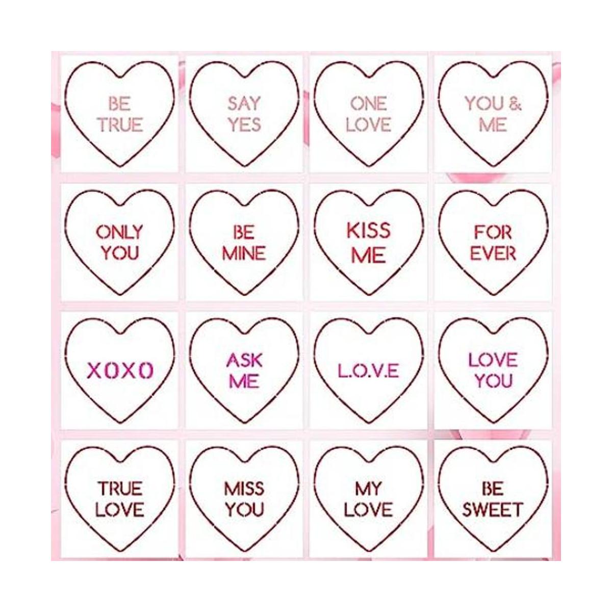 16 plantillas para el día de San Valentín plantillas de