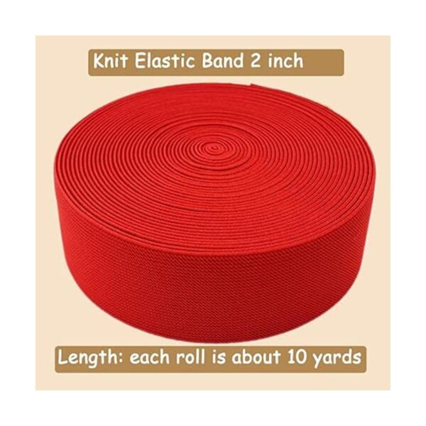 JESEP Banda elástica de punto de 2 pulgadas 10 yardas