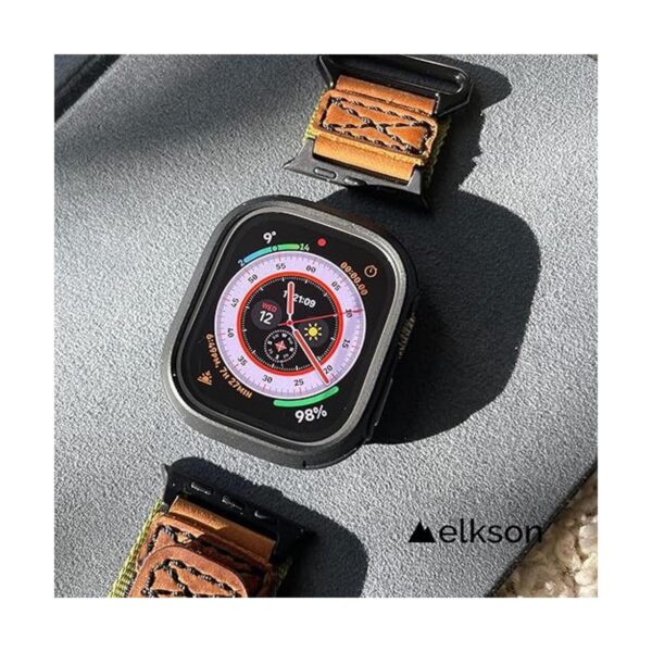elkson Compatible with Apple Watch 49mm Bumper Case_4