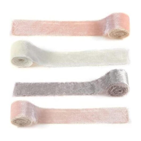 4 rollos de cinta de terciopelo para el día de San