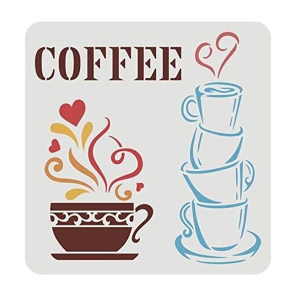 FINGERINSPIRE Plantilla de taza de café reutilizable de_1