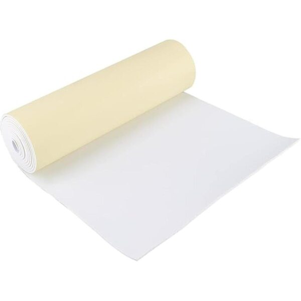 BENECREAT Rollo de espuma EVA autoadhesiva blanca de 78.7
