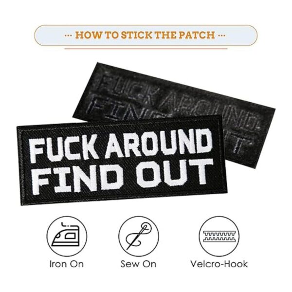 OCQOTAT Parches para Fuck Around and Find Out Paquete_4
