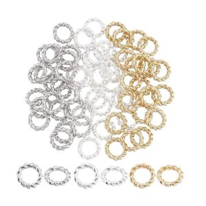 PH PandaHall 60 anillos de salto de oro de 24 quilates 3_1