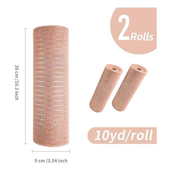 GouZaaK 2 rollos de malla decorativa de alambre de