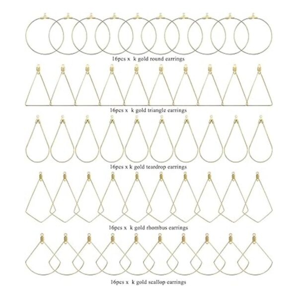80 aretes de cuentas para hacer joyas aretes de aro para