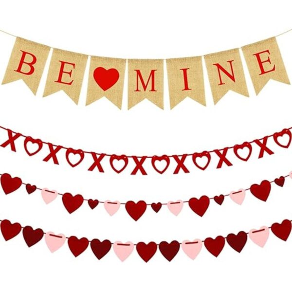 Juego de 4 decoraciones para el día de San Valentín no_1