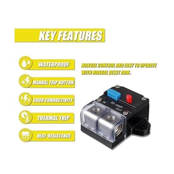 EPLZON Disyuntor de circuito reiniciable de 80 A_4