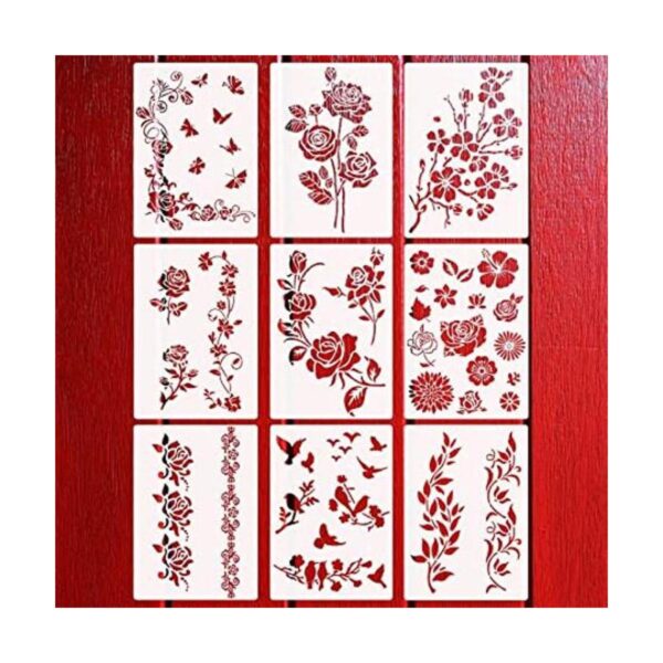 9 plantillas de flores para pintar en madera plantilla de