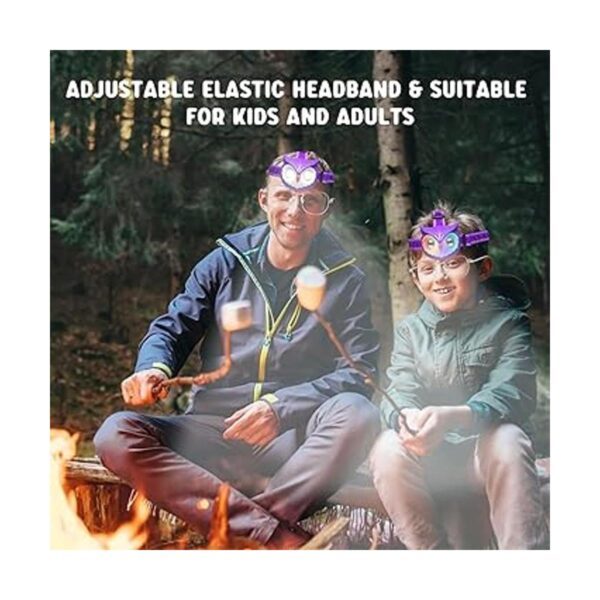 Linterna frontal LED para niños accesorios de campamento_5