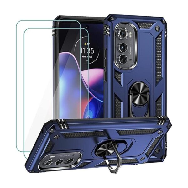 for Motorola Edge 2022 Case with 2 Pcs Tempered Glass_1