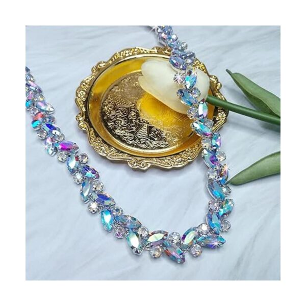Yhsheen Cadena de diamantes de imitación AB de 1 yarda con