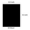 Baisunt 20 hojas de cartulina negra de 250 GSM92 libras