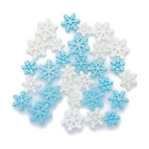 Sowaka 30 piezas de resina de copo de nieve de varios