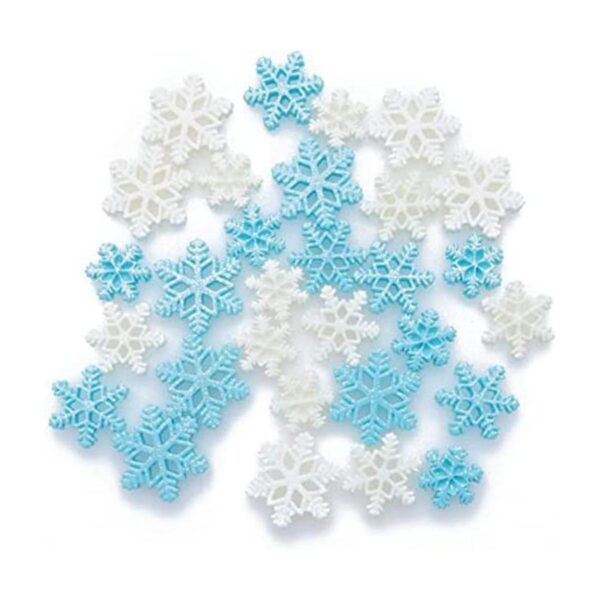 Sowaka 30 piezas de resina de copo de nieve de varios