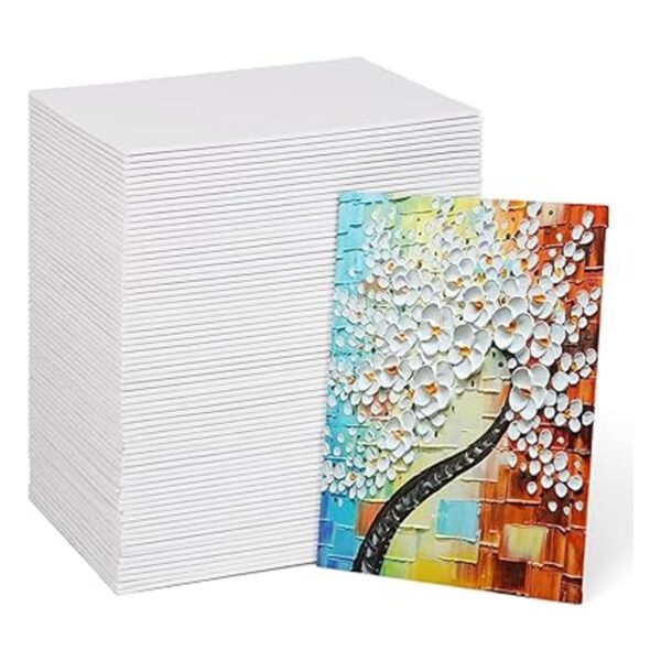Paquete de 72 lienzos para pintar de 5 x 7 pulgadas