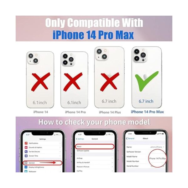 Kokaaee for iPhone 14 Pro Max Case for Women Girls Cute_2