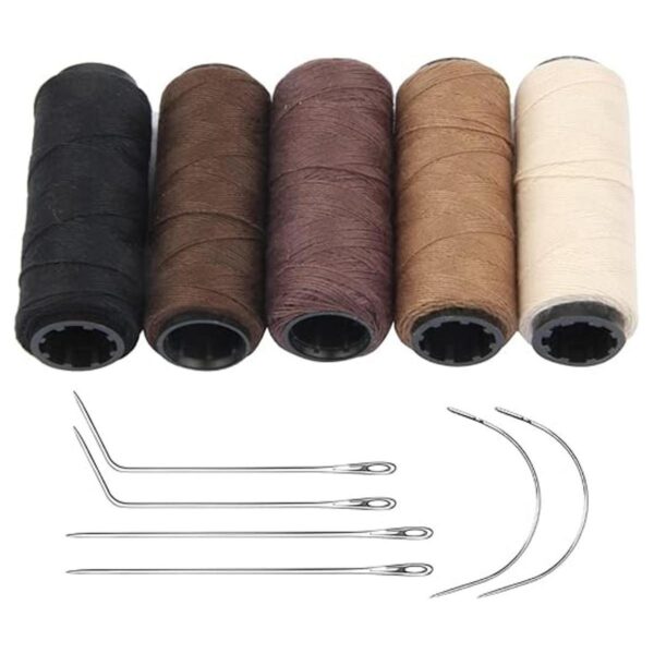 JFFX Juego de 5 rollos de hilos y agujas de coser_1