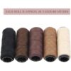 JFFX Juego de 5 rollos de hilos y agujas de coser_4