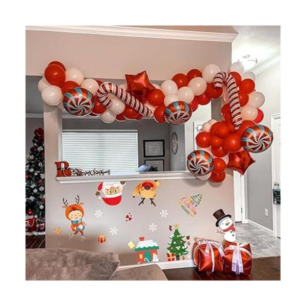 Ackybuppy Kit de arco de guirnalda de globos de Navidad