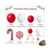 Ackybuppy Kit de arco de guirnalda de globos de Navidad