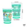 Zak Designs El juego de vasos Bluey Nesting incluye vasos