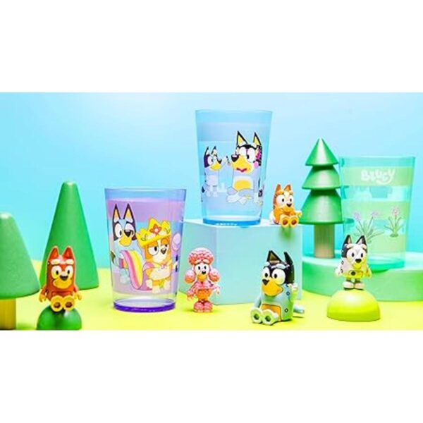 Zak Designs El juego de vasos Bluey Nesting incluye vasos