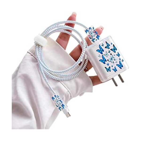 Lindos protectores de cable para iPhone funda de cargador