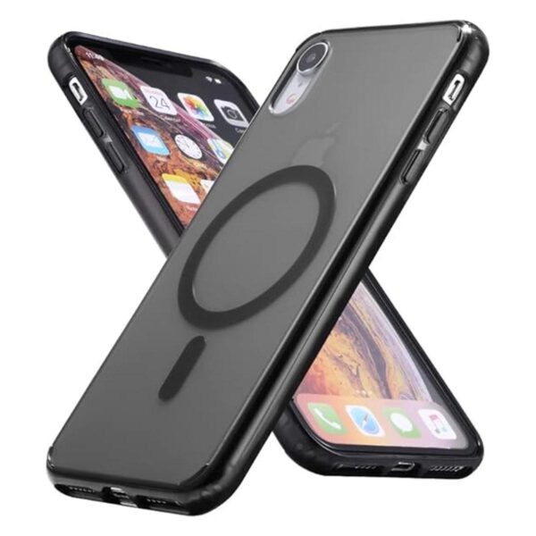 Tigowos Funda magnética translúcida para iPhone XR con_1