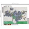 NIHOJIUMA Van Gogh Kits de pintura de diamantes iris