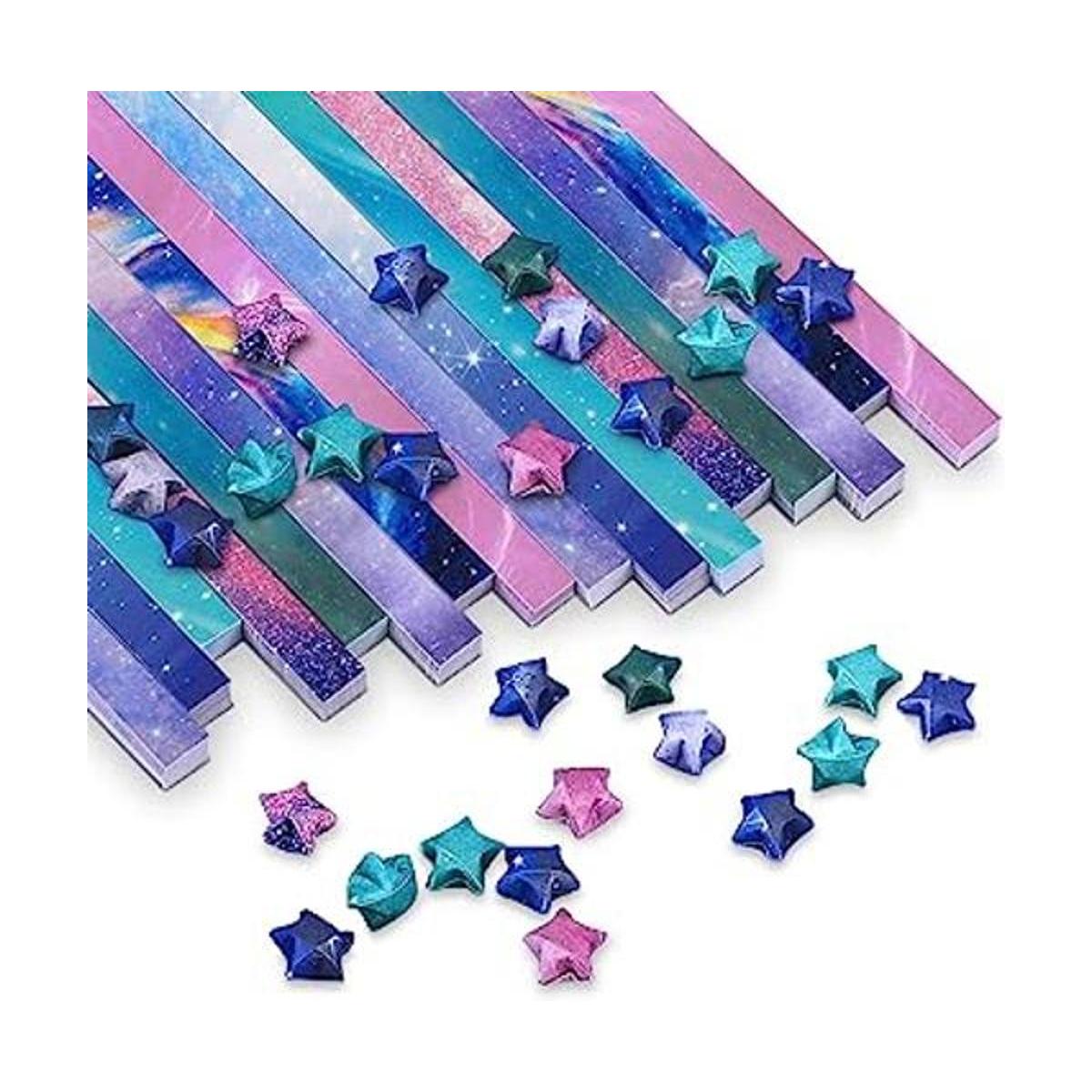 PAPERKIDDO 800 hojas de papel de estrellas de origami 8