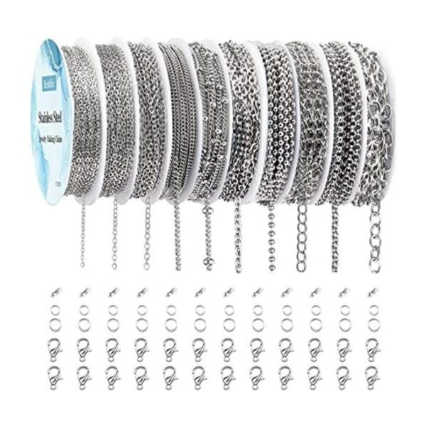 Ecoofor Cadenas de collar para hacer joyas 78.7 pies 10_1