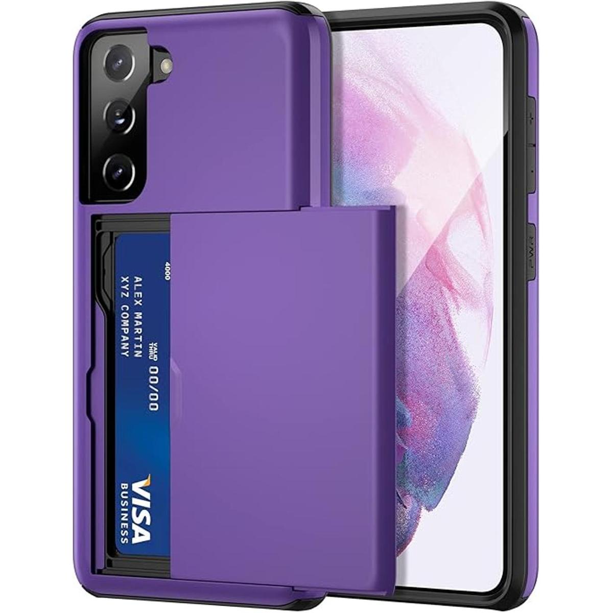 Jiunai Funda para Samsung S21 Galaxy S21 para tarjetas