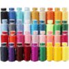 Kit de 72 bobinas de hilos de coser de 36 colores 500