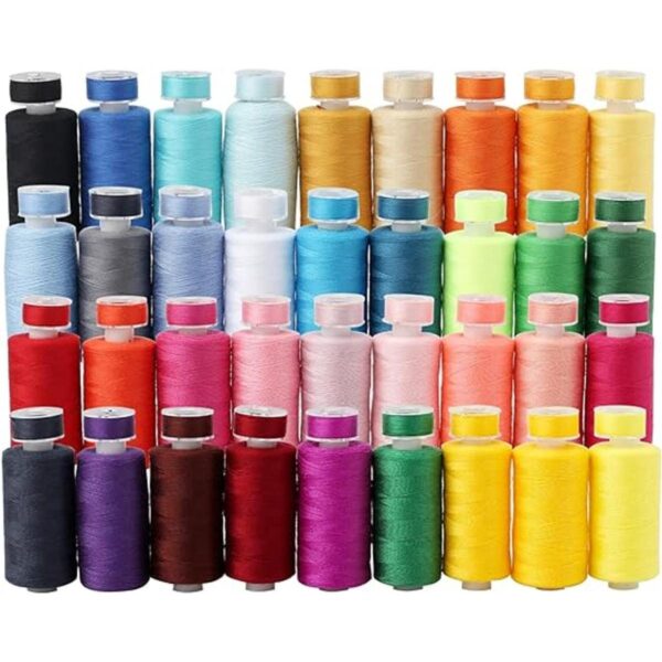 Kit de 72 bobinas de hilos de coser de 36 colores 500