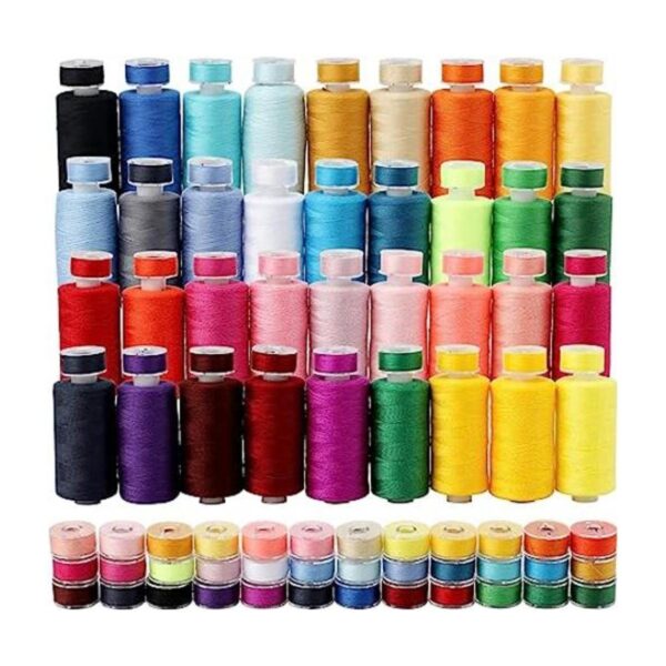 Kit de 72 bobinas de hilos de coser de 36 colores 500