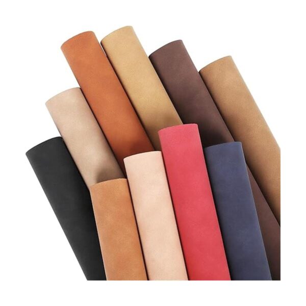 Funcolor Hojas de cuero sintético esmerilado 10 piezas de_1